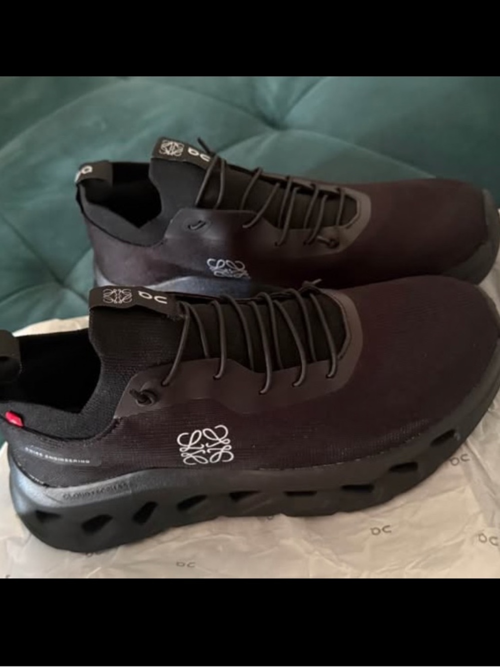 On Running Men’s Cloudnova Knit Sneakers in Black
